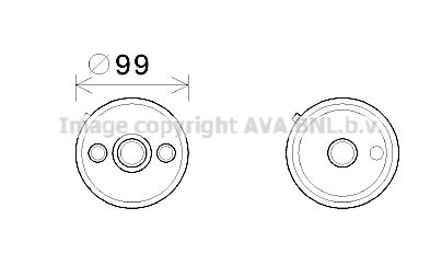 AVA QUALITY COOLING alyvos aušintuvas, automatinė transmisija VW3358